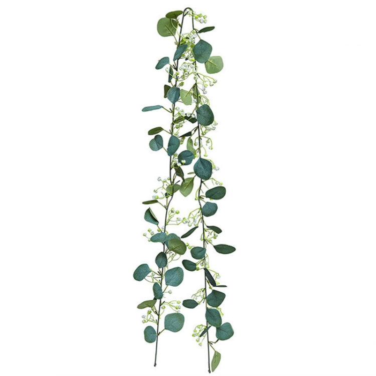 180cm Simulation Greenery Eucalyptus Ivy Leaf Rattan Hanging Fake Flower Decoration Rattan, Style: 60 Head A Model