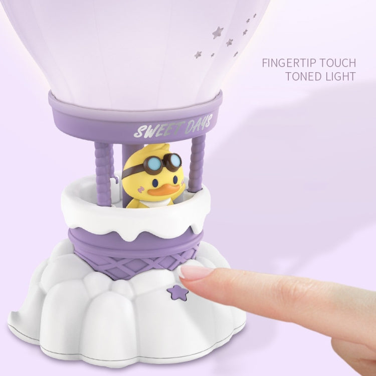 Cartoon Balloon Shape USB Charging Eye Protection LED Night Light Bedroom Reading Table Lamp, Color: Blue
