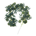 Artificial Greenery Eucalyptus Leaf Vine Simulation Rattan Home Decoration, Style: 1m Eucalyptus+5 Leaves Willow Gray White