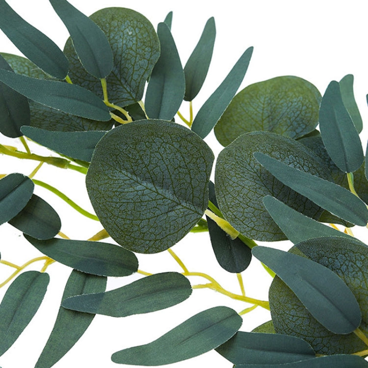 Artificial Greenery Eucalyptus Leaf Vine Simulation Rattan Home Decoration, Style: 2m Eucalyptus+5 Leaves Willow Green