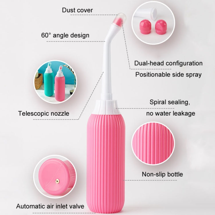 500ml Portable Feminine Washing Instrument Handheld Sanitary Wash Bottle For Pregnant Women, Model: Without Valve Green