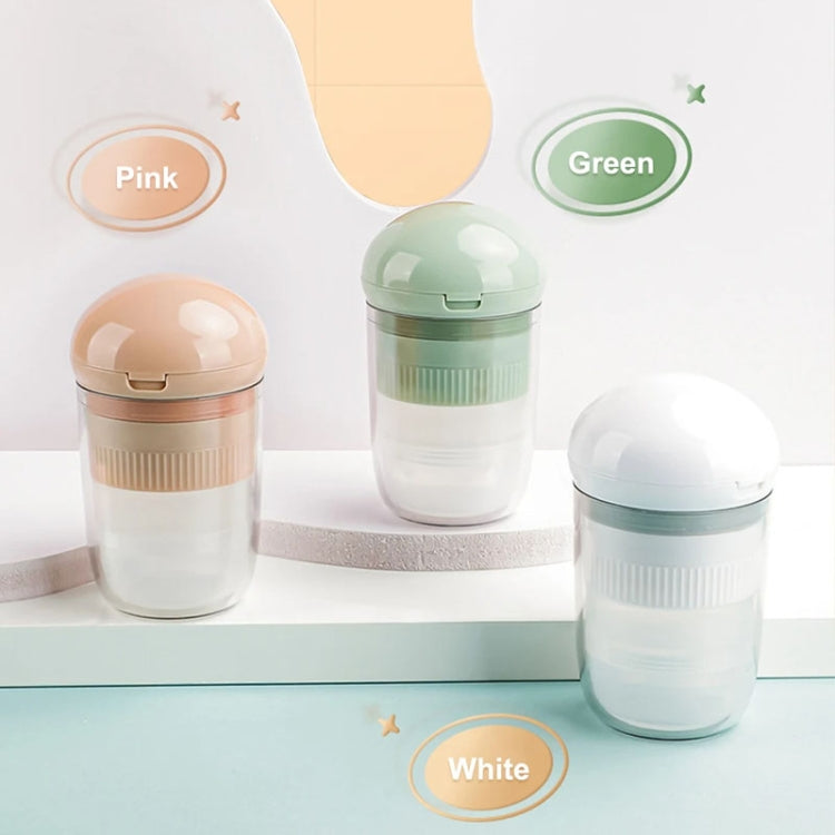 Portable 4 In 1 Mini Pill Box Multifunctional Cutting And Dispensing Device(Green)