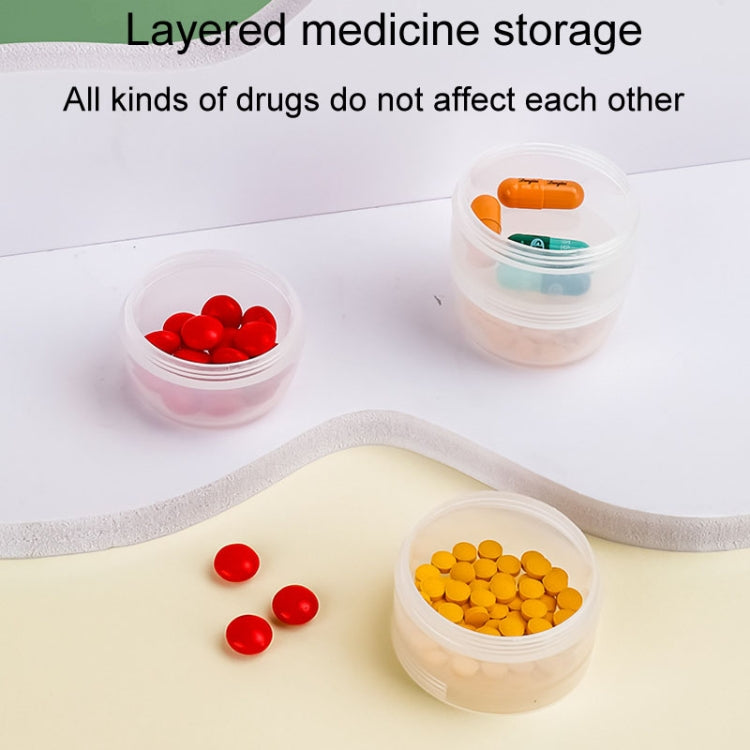 Portable 4 In 1 Mini Pill Box Multifunctional Cutting And Dispensing Device(Green)