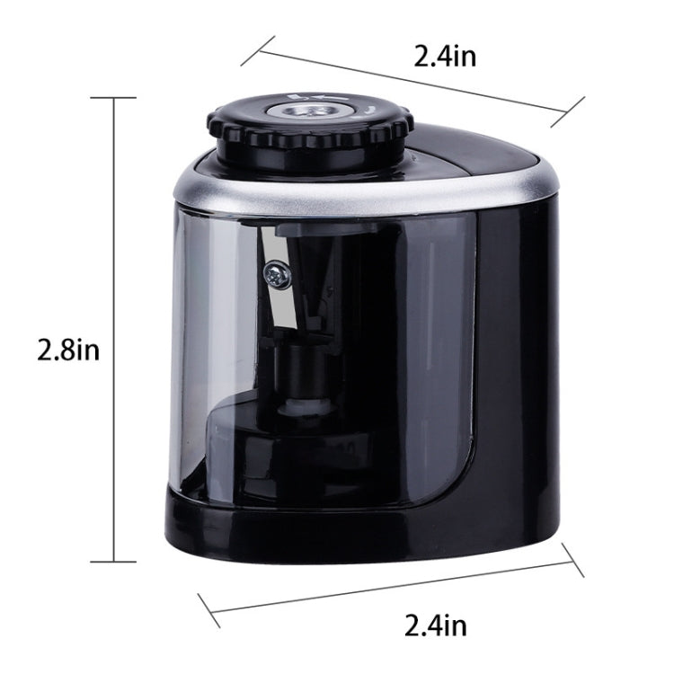 TENWIN Electrical Pencil Sharpener Student Stationery Semi-Automatic Sharpeners Battery Model(Blue)