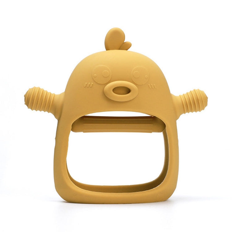 Cute Ducks Teething Toys Baby Infant Teething Pacifying Silicone Toothpick(Yellow)