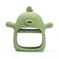 Cute Ducks Teething Toys Baby Infant Teething Pacifying Silicone Toothpick(Olive Green)