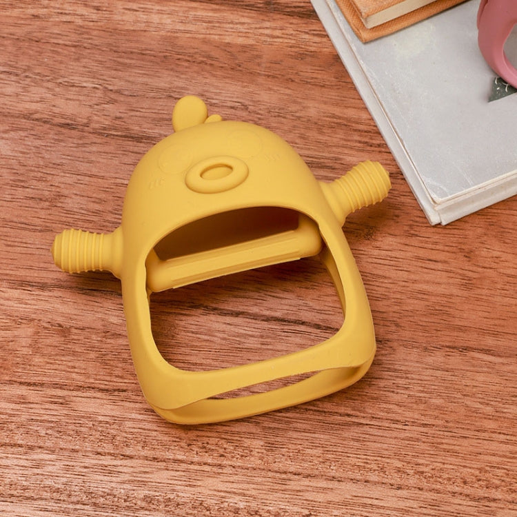 Cute Ducks Teething Toys Baby Infant Teething Pacifying Silicone Toothpick(Yellow)