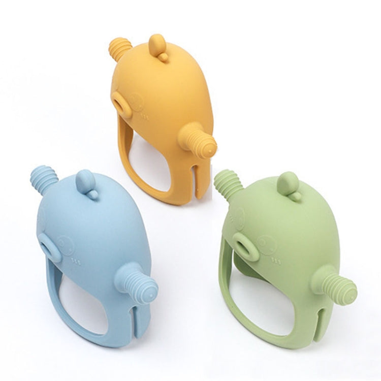 Cute Ducks Teething Toys Baby Infant Teething Pacifying Silicone Toothpick(Yellow)