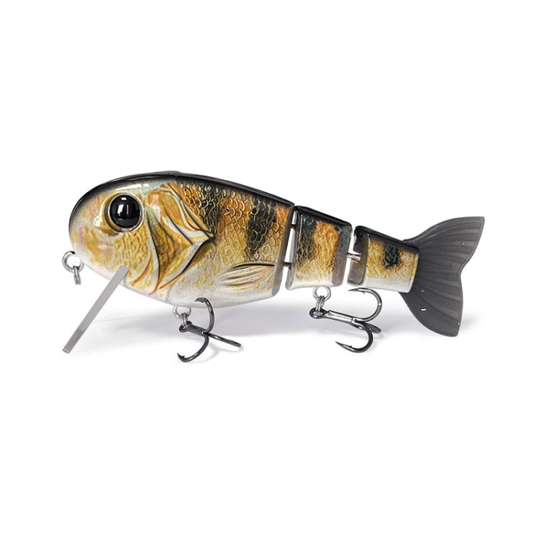 With Tongue Plate 3 Section Bionic Fish Lua Sea Fishing Freshwater Universal Floating Fake Bait(LK088-03)