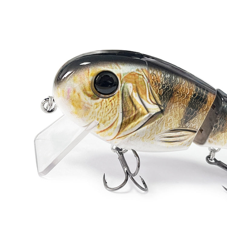 With Tongue Plate 3 Section Bionic Fish Lua Sea Fishing Freshwater Universal Floating Fake Bait(LK088-03)
