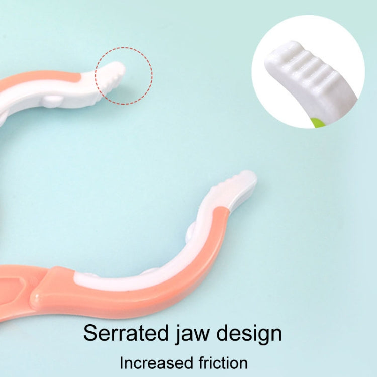 Multifunctional Heat Resistant Bottle Clip Baby Anti-Slip Removable Pacifier Clamp(Green)