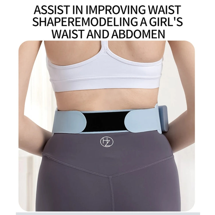 EMS Abdominal Fitness Device Slimming Waist Period Pain Relieve Massager(Lake Blue)
