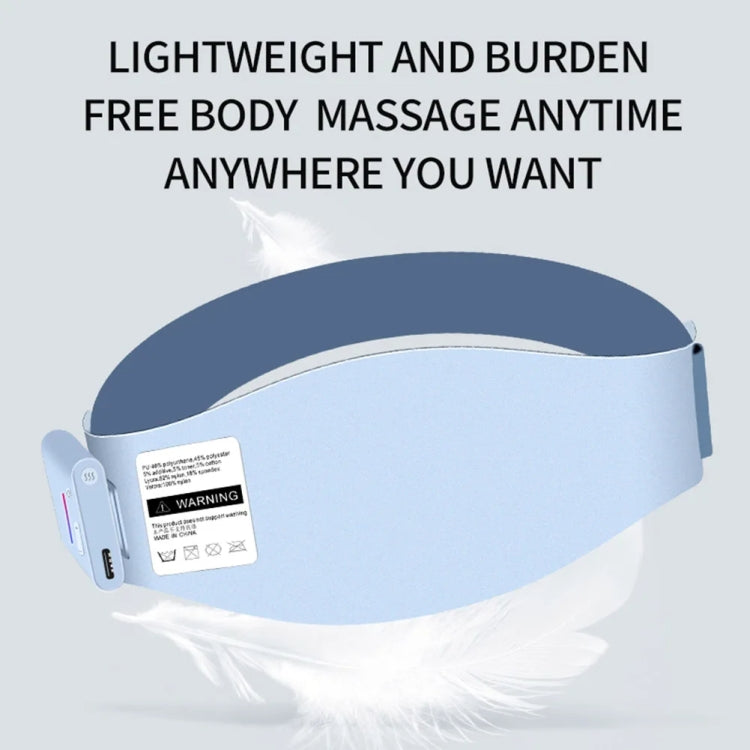 EMS Abdominal Fitness Device Slimming Waist Period Pain Relieve Massager(Lake Blue)