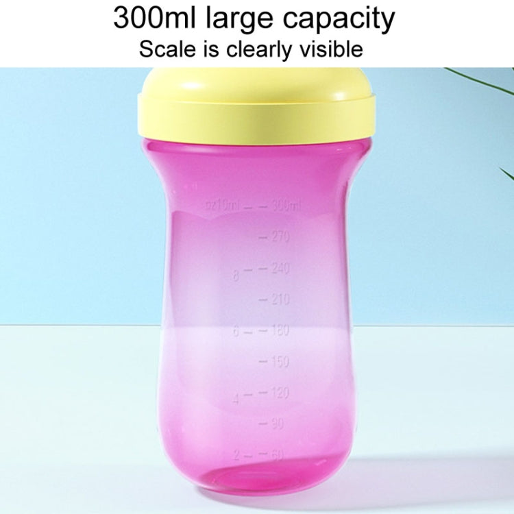 300ml Baby Learning Drinking Mug Children Portable Large Capacity Water Bottles(Green)