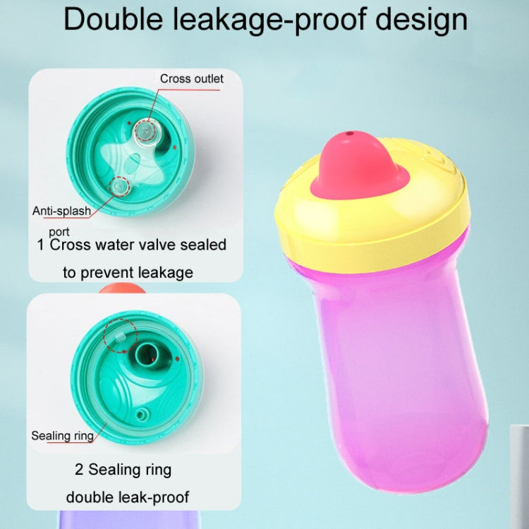 300ml Baby Learning Drinking Mug Children Portable Large Capacity Water Bottles(Green)