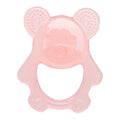 Baby Teething Stick Toys Childrens Silicone Bear Bites With Storage Box(Pink)