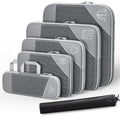 6 In 1 Compression Mesh Travel Cubes Clothes Underwear Packing Bags(Gray)