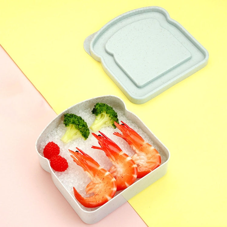 Home Toast Sandwich Storage Box Outdoor Portable Plastic Preservation Box(Green)