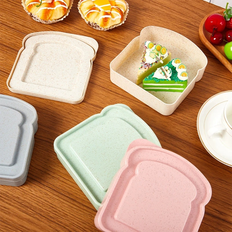 Home Toast Sandwich Storage Box Outdoor Portable Plastic Preservation Box(Blue)