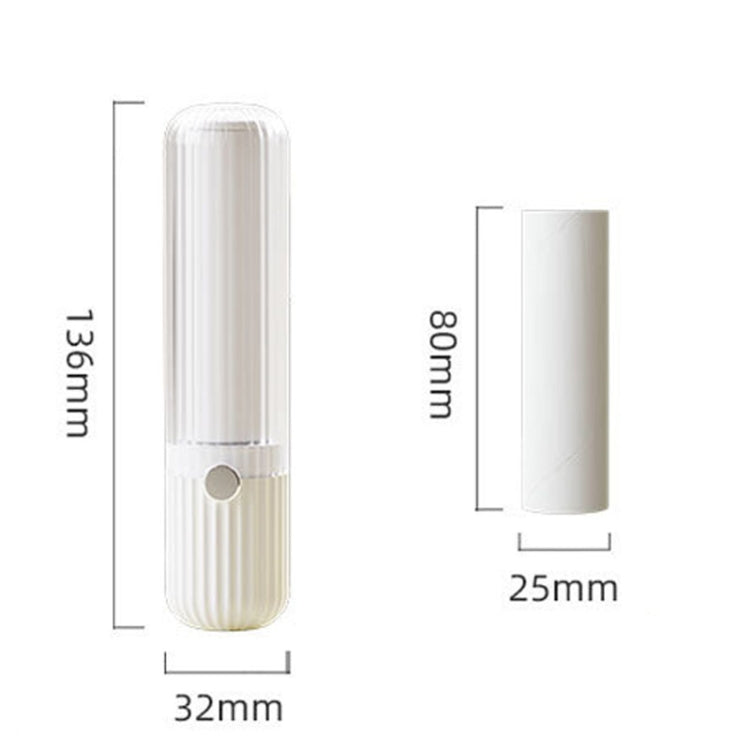 Portable Replaceable Clothing Hair Sticker Household And Pet Hair Removal Tool(White)