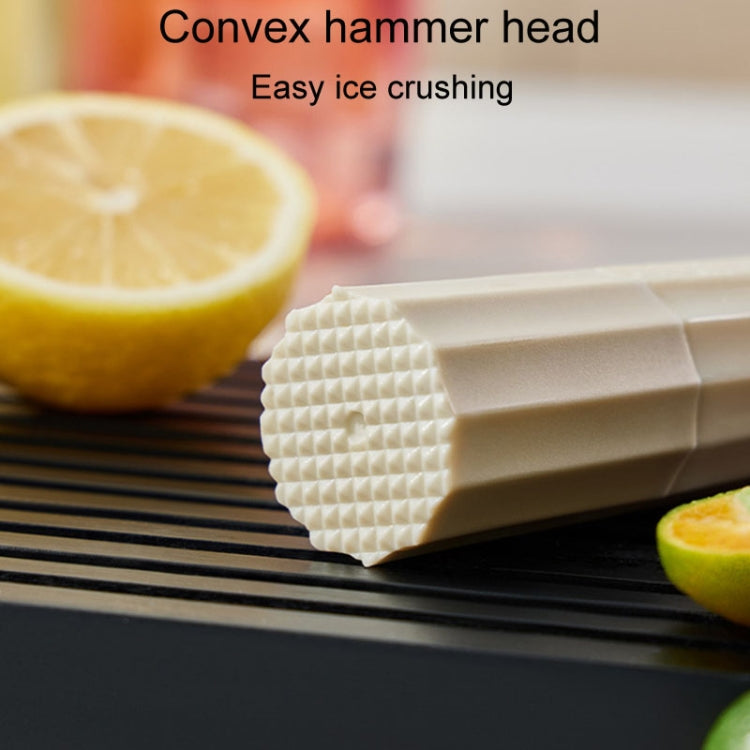 Fruit Pressing And Mashing Hammer Tool Bar Bartenders Plastic Ice Chopper(Milky White)