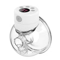 S12 LCD Screen Smart Large Capacity Portable Wearable Silent Electric Breast Pump, Color: White