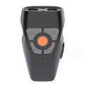 Dual Ultrasonic Repeller Pet Stop Barker With Mobile Power Supply Flashing Lighting Horn Function(Black)