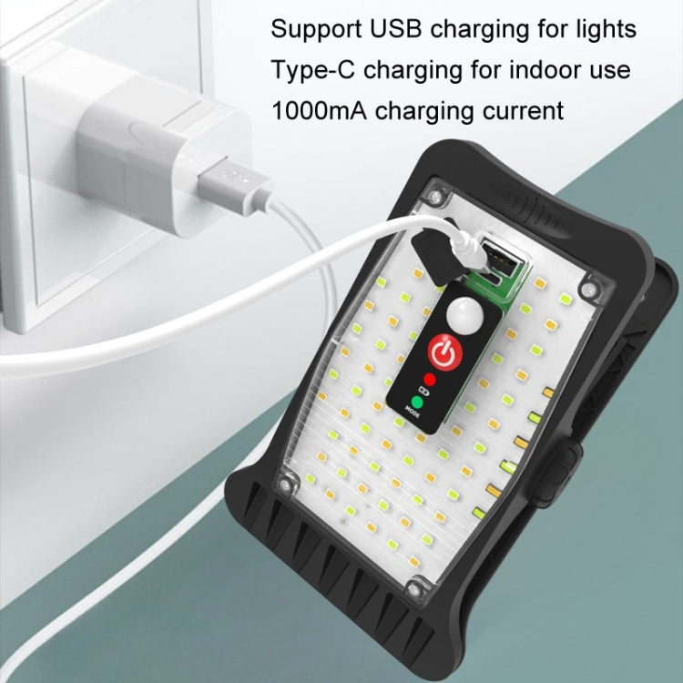 Solar Outdoor Clip Light LED Courtyard Garden Lamp Human Induction Wall Light Emergency Light, Style: USB+Remote Control