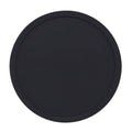 10cm Simple Round Thickened Silicone Coaster Anti-Slip Heat Insulation Anti-Scald Tea Cup Table Mat, Color: Classic Black