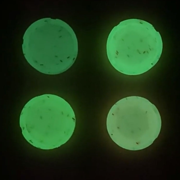 8.3x2.3x0.5cm Round Silicone Luminous Ashtray Fluorescent Car Ashtray(White)