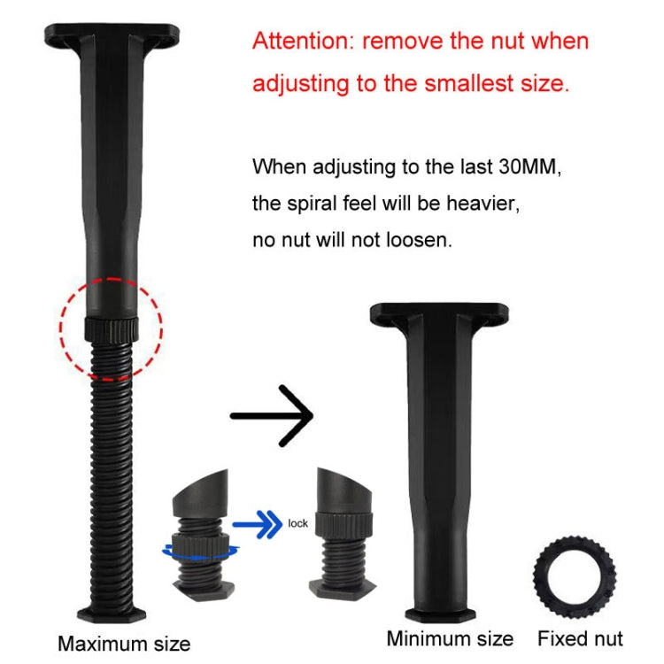 18-34cm Adjustable Underbed Beam Support Holder Retractable Furniture Booster Bracket