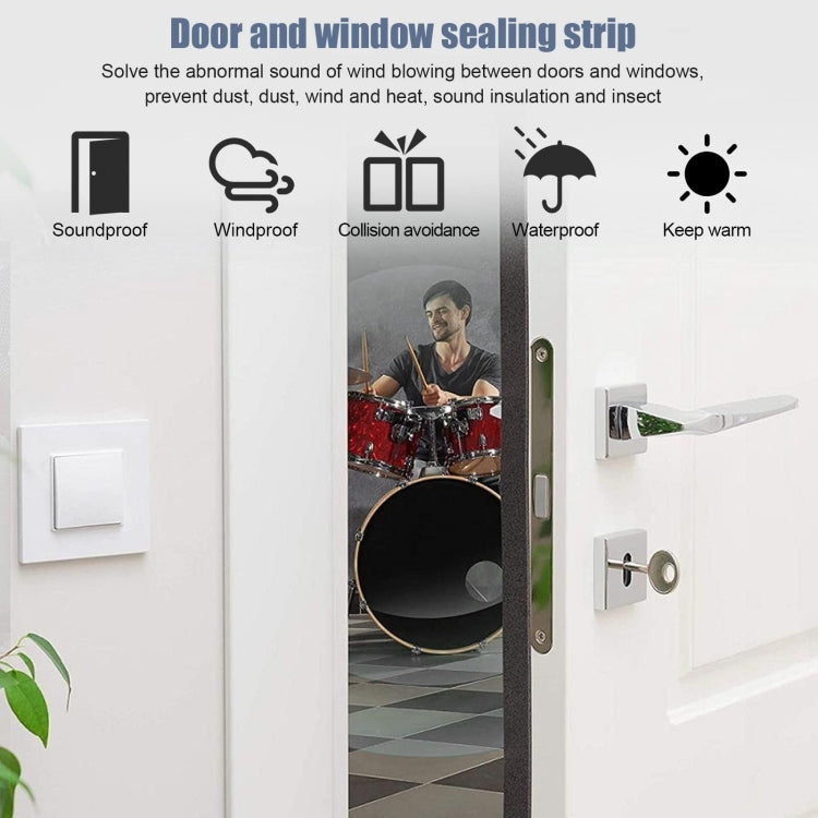 2m /Roll  2cm Width 10mm Thickness Foam Strips With Adhesive High Density Foam Closed Cell Tape Seal For Doors And Windows