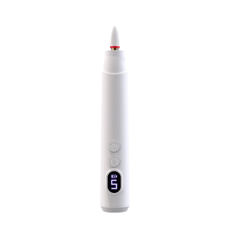 HX-10 LED Digital Display Multifunctional Nail Polisher Polishing and Exfoliating Manicure Tools(Pink)
