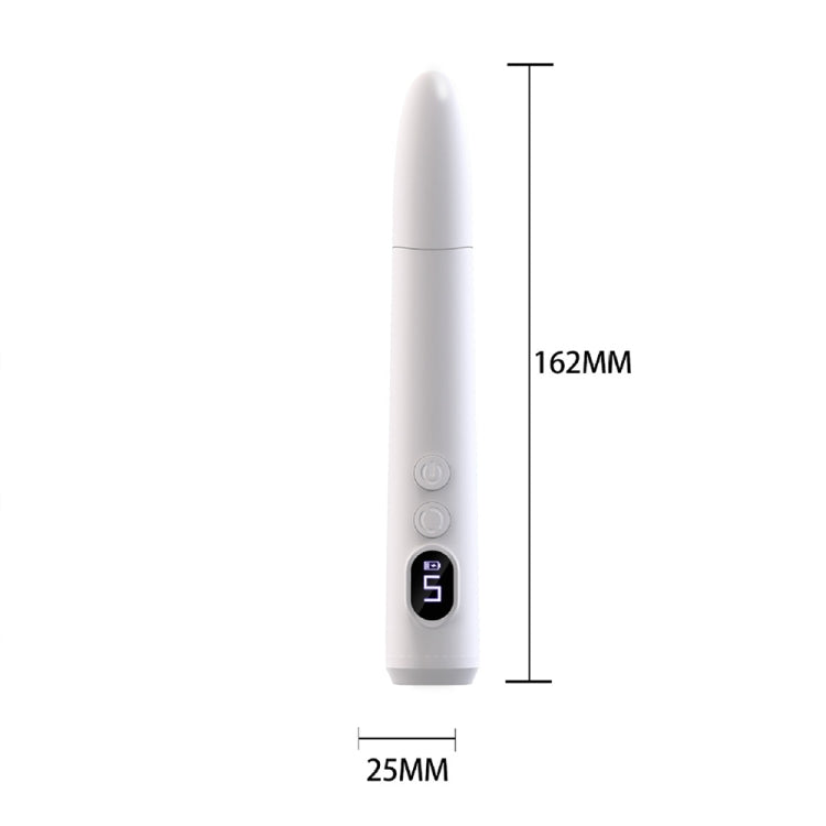 HX-10 LED Digital Display Multifunctional Nail Polisher Polishing and Exfoliating Manicure Tools(White)