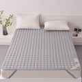 Soft And Breathable Soybean Cotton Thickened Non-Slip Mattress Pad, Size: 180x220cm(Square-Gray)