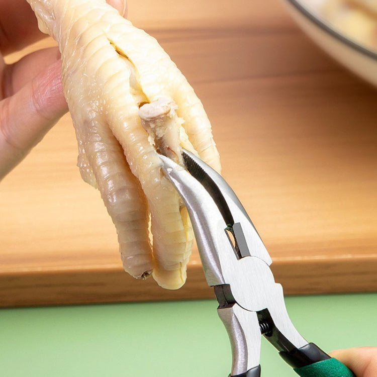 Chicken Claw Boning Tool Boning Knife Chicken Feet Bone Removal Pliers, Color: Green