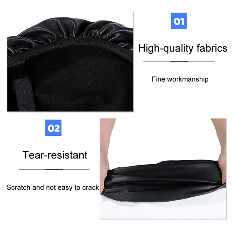 Electronic Bicycle Thickened Leather Heat Insulation Waterproof Universal Seat Cushion Covers, For: Front Seat