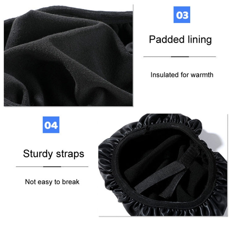 Electronic Bicycle Thickened Leather Heat Insulation Waterproof Universal Seat Cushion Covers, For: Front Seat