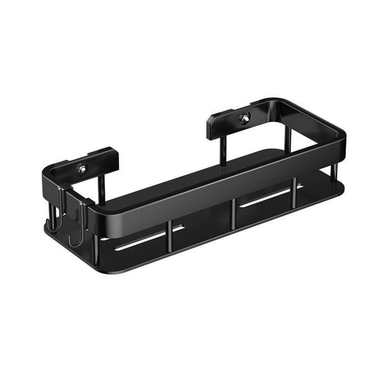 Wall-mounted Kitchen and Bathroom Storage Rack with 4 Hooks, Spec: Only Shelf