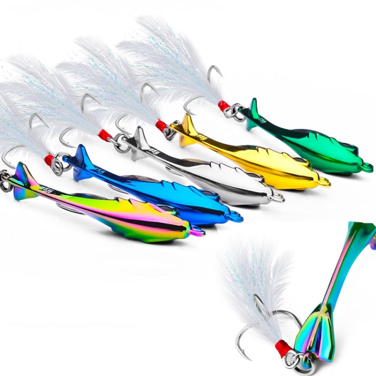 PROBEROS DW570 Fishing Lures Spinning Sequins Long Casting Tremor Swimming VIB Micro Tremor Zinc Alloy Bait(Colorful) Weight: 13g