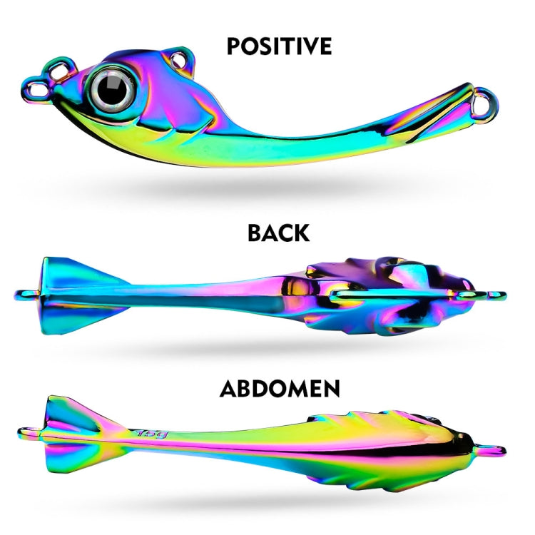PROBEROS DW570 Fishing Lures Spinning Sequins Long Casting Tremor Swimming VIB Micro Tremor Zinc Alloy Bait(Colorful) Weight: 9g