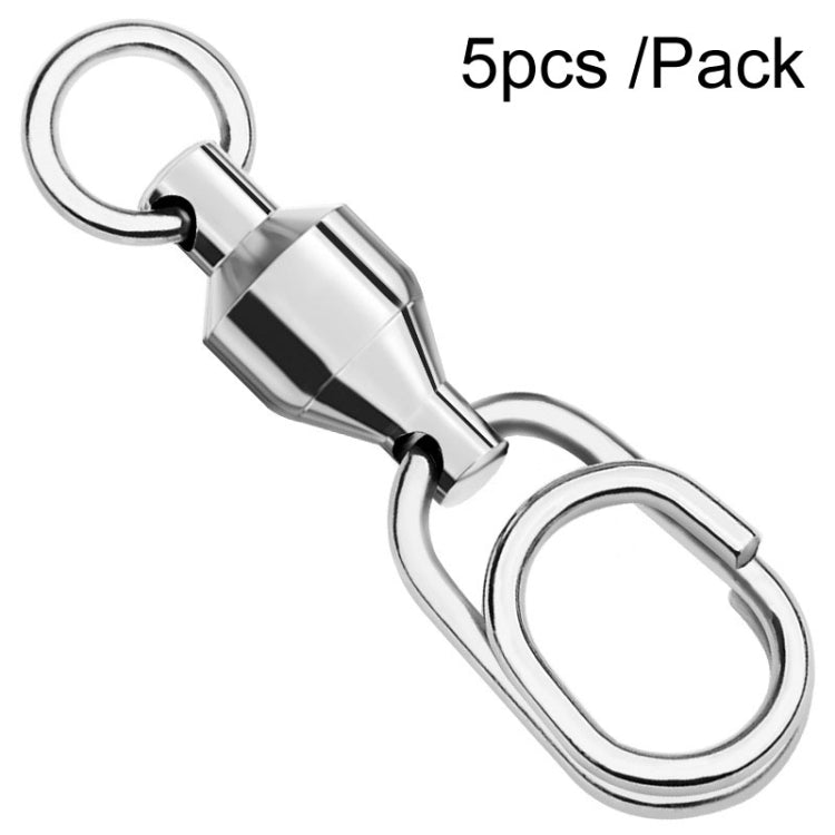 5pcs /Pack PROBEROS DAC006 Lure Baits 8-Type Rings Connector High-Speed Bearing Swivel Oval Pin Fishing Gear Accessories, Length: 30mm