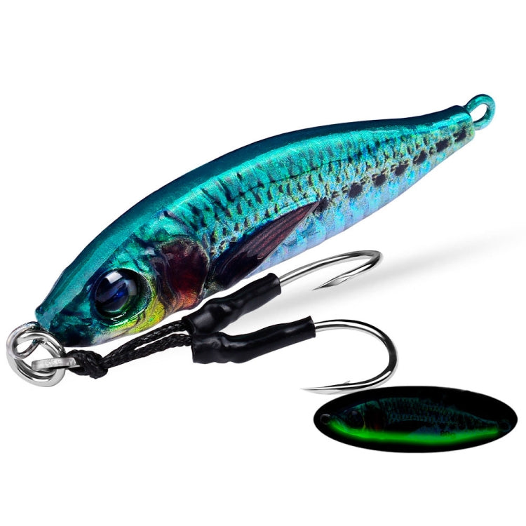 PROBEROS  LF136 Fishing Lure 3D Spray Painted Imitation Bait Long Casting Freshwater Fishing Warbler Bass Leader Lure, Size: 40g(Color A)