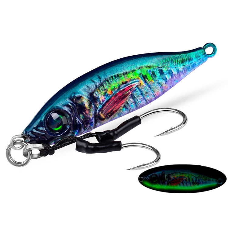 PROBEROS  LF136 Fishing Lure 3D Spray Painted Imitation Bait Long Casting Freshwater Fishing Warbler Bass Leader Lure, Size: 40g(Color I)