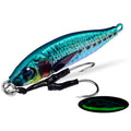 PROBEROS  LF136 Fishing Lure 3D Spray Painted Imitation Bait Long Casting Freshwater Fishing Warbler Bass Leader Lure, Size: 60g(Color A)