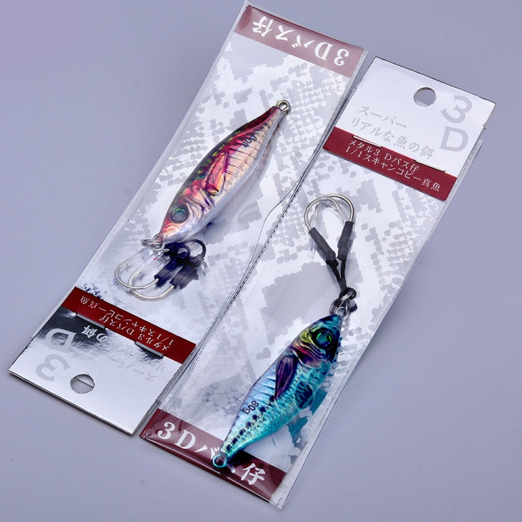 PROBEROS  LF136 Fishing Lure 3D Spray Painted Imitation Bait Long Casting Freshwater Fishing Warbler Bass Leader Lure, Size: 40g(Color A)
