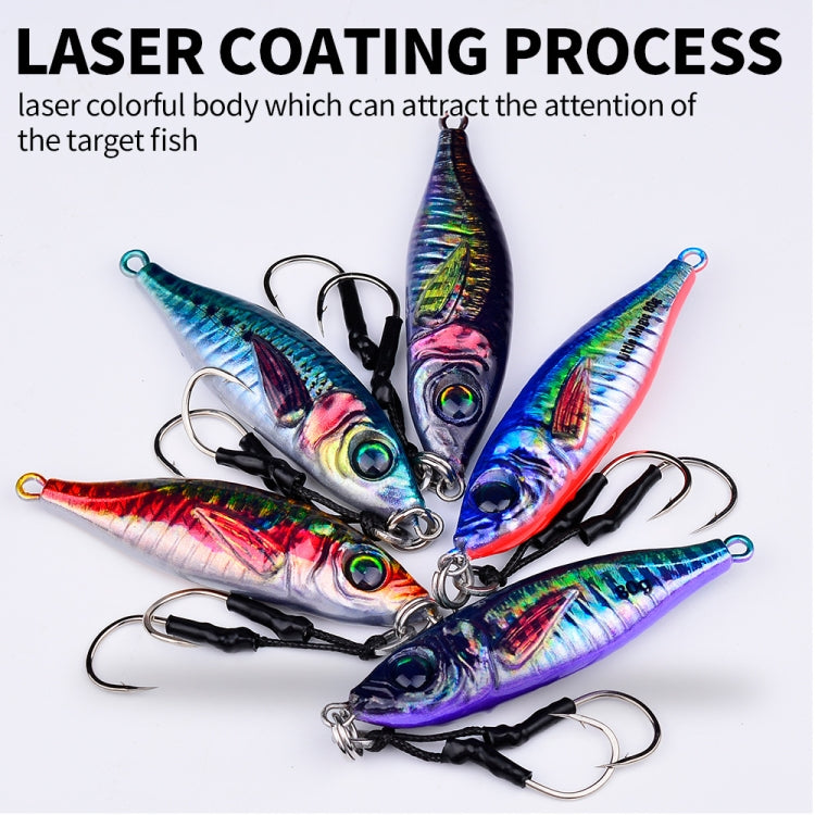 PROBEROS  LF136 Fishing Lure 3D Spray Painted Imitation Bait Long Casting Freshwater Fishing Warbler Bass Leader Lure, Size: 80g(Color E)