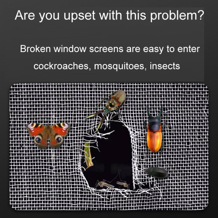 5cm x 5m Door Curtain Mosquito Net Screen Window Anti-Mosquito Repair Subsidy(Black)