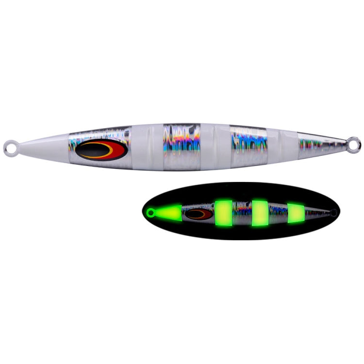 PROBEROS F125 Jogging Steelhead Deep Sea Boat Fishing Lure Rapid Sinking Sea Fishing Fake Bait, Size: 200g(Luminous  Color D)