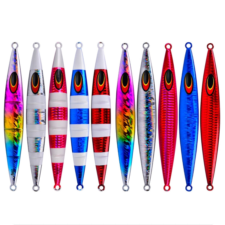 PROBEROS F125 Jogging Steelhead Deep Sea Boat Fishing Lure Rapid Sinking Sea Fishing Fake Bait, Size: 60g(Color E)